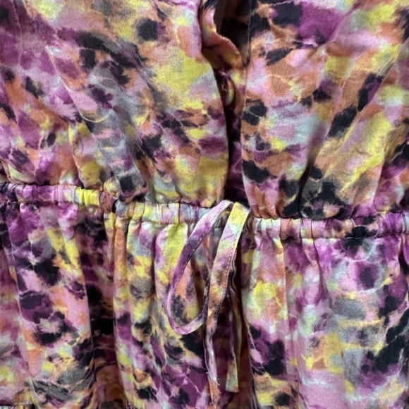 Rebecca Minkoff Floral Tie-Dye Dress - Size Large - Picture 7 of 9